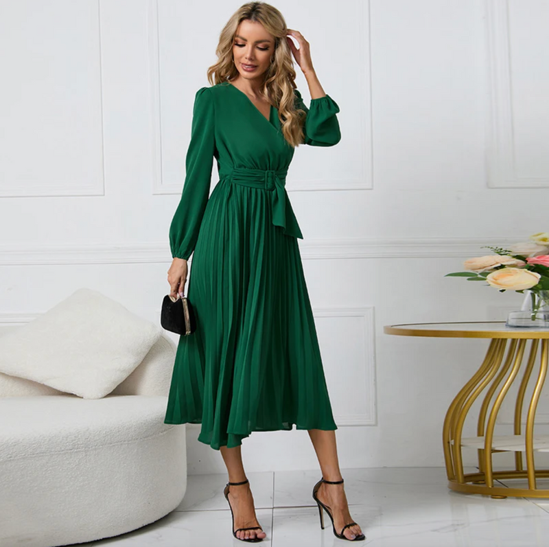 Elegant Blazer Dress | Stylish & Comfortable-Green-S-State of Style