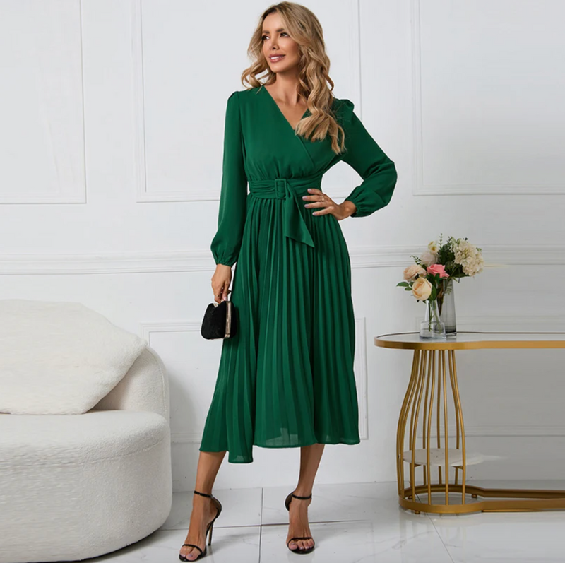 Elegant Blazer Dress | Stylish & Comfortable-Green-S-State of Style