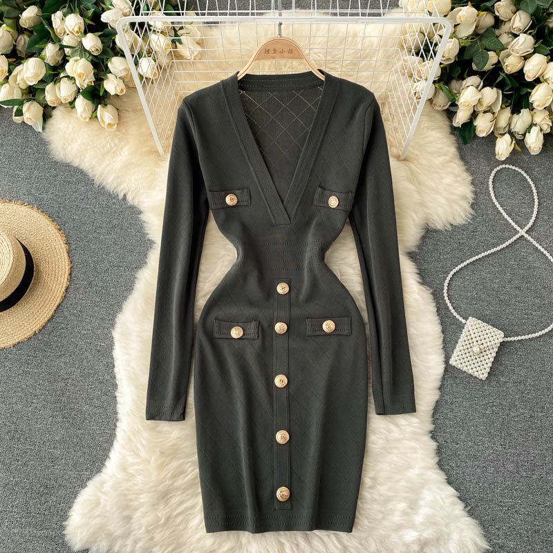 Elegant Bodycon Dress | Chic and Comfortable-Dark Green-One size fits all-State of Style