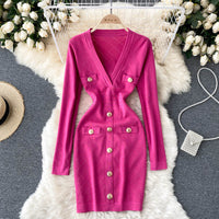 Elegant Bodycon Dress | Chic and Comfortable-Rose Red-One size fits all-State of Style