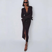 Elegant Bodycon Dress | Flattering Fit | Comfortable and Stylish-Black-S-State of Style