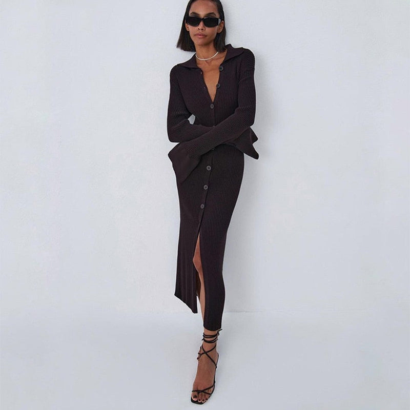 Elegant Bodycon Dress | Flattering Fit | Comfortable and Stylish-Black-S-State of Style