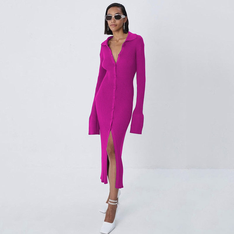 Elegant Bodycon Dress | Flattering Fit | Comfortable and Stylish-Pinkish Red-S-State of Style