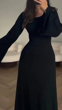 Elegant bodycon maxi dress with lacing – Valencia-Purple-S-State of Style