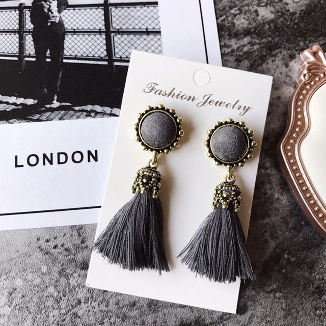 Elegant Brushed Earrings | Women's Jewellery-Grey-State of Style