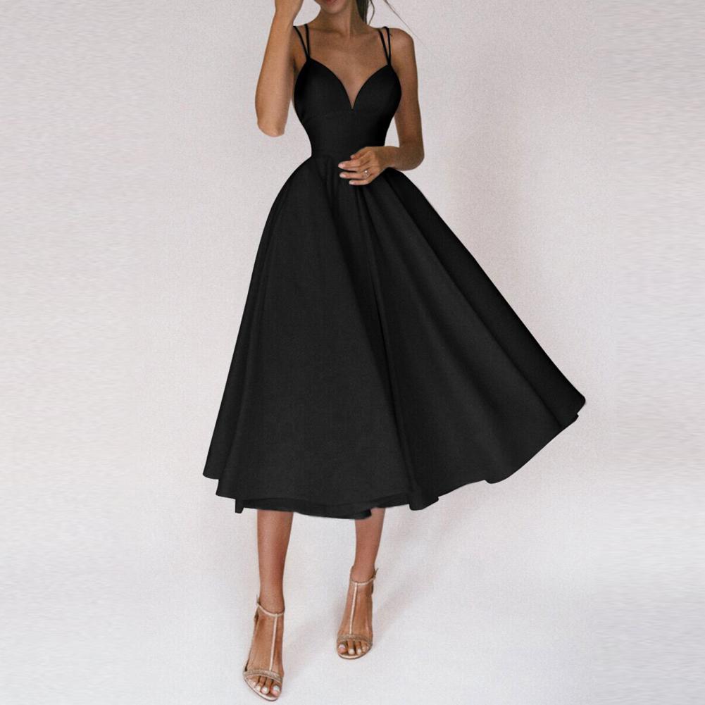 Elegant Classy Dress for Women-Black-S-State of Style