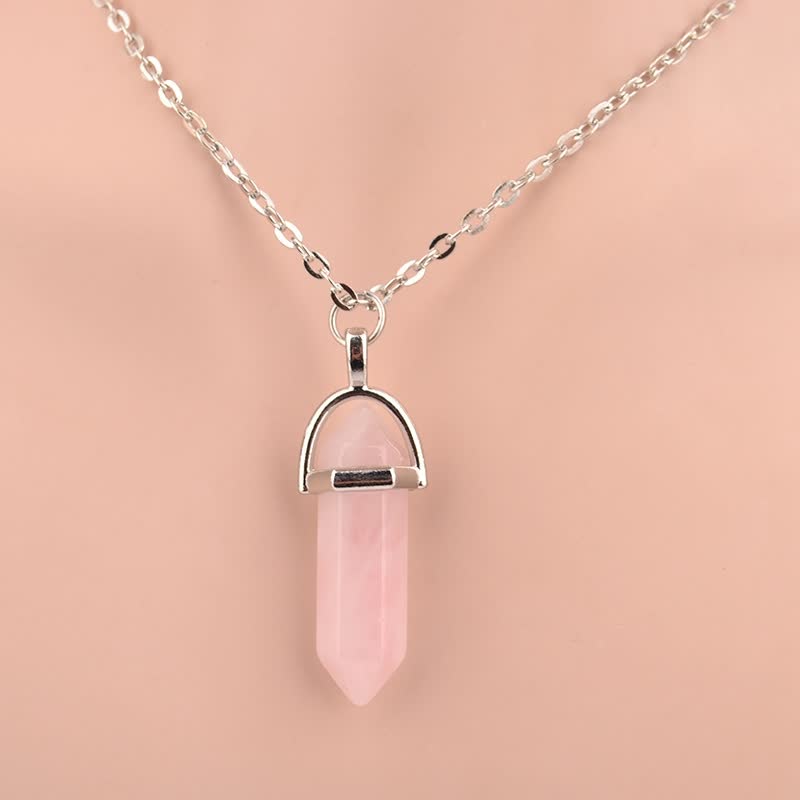 Elegant Crystal Chain Necklace | Women's Jewellery-Pink-State of Style