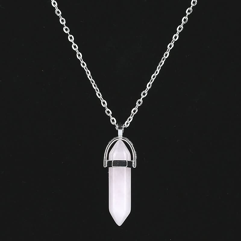 Elegant Crystal Chain Necklace | Women's Jewellery-White-State of Style