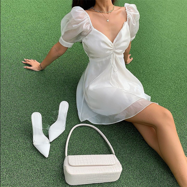 Elegant Crystal White Dress | Perfect for Special Occasions-White-S-State of Style