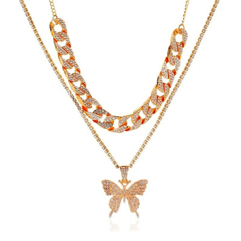 Elegant Cuban Chain Necklace for Women | Statement Jewellery-Black-State of Style