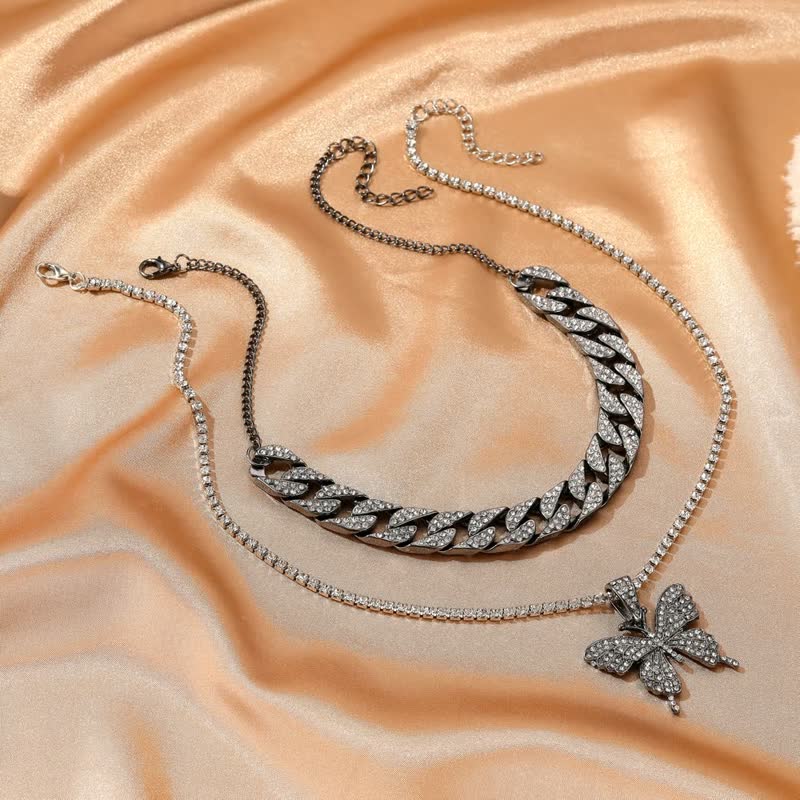 Elegant Cuban Chain Necklace for Women | Statement Jewellery-Black-State of Style