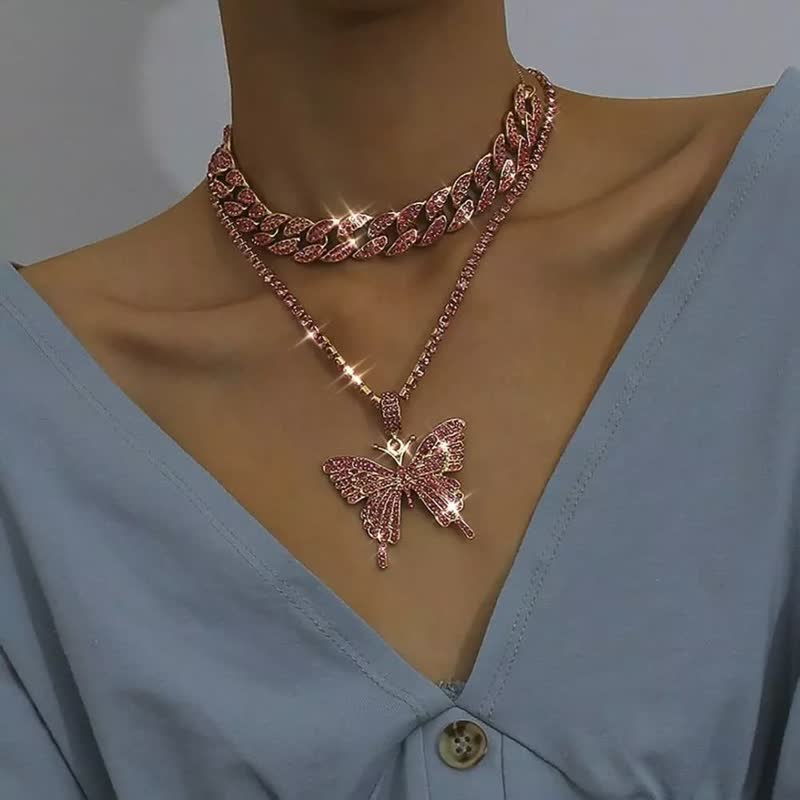 Elegant Cuban Chain Necklace for Women | Statement Jewellery-Black-State of Style