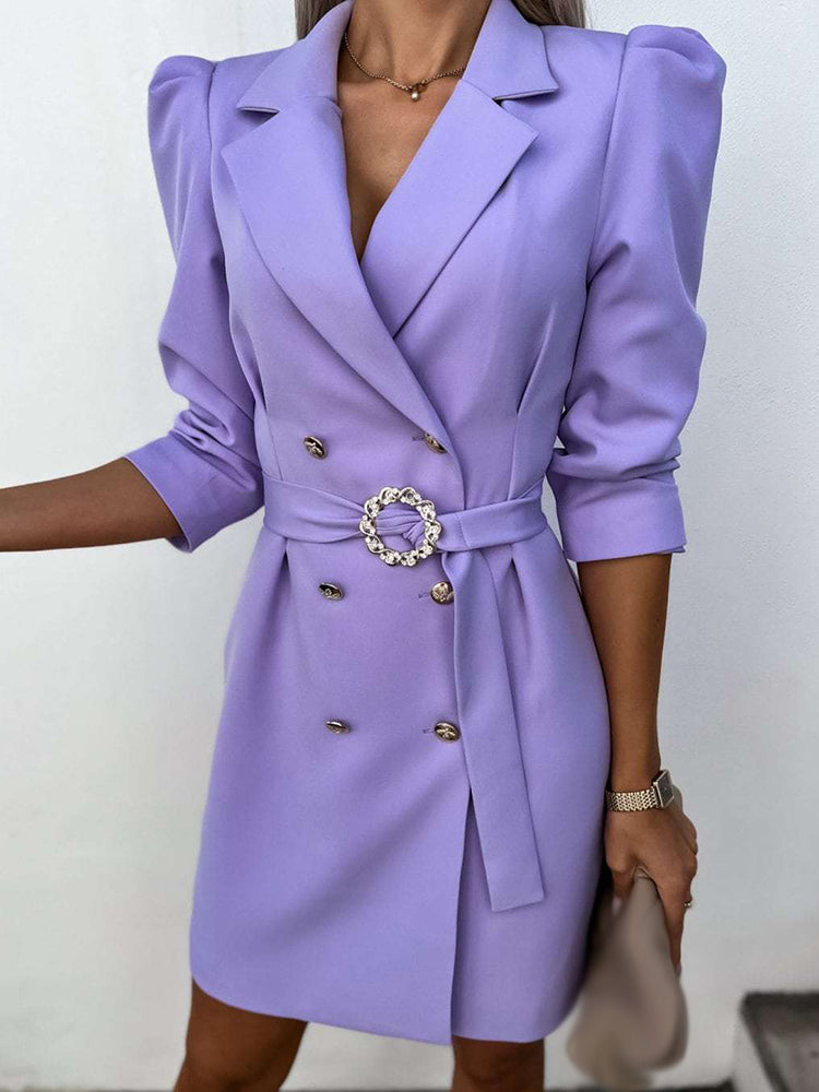 Elegant Dress | BossyDress I | Stylish and Comfortable-Purple-S-State of Style