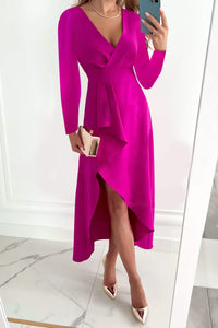 Elegant Evening Dress - Elara-Pink-S-State of Style