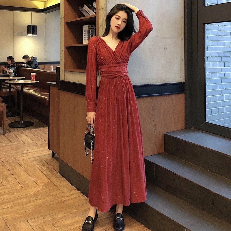 Elegant Evening Gown | Stunning & Graceful-Red-S-State of Style