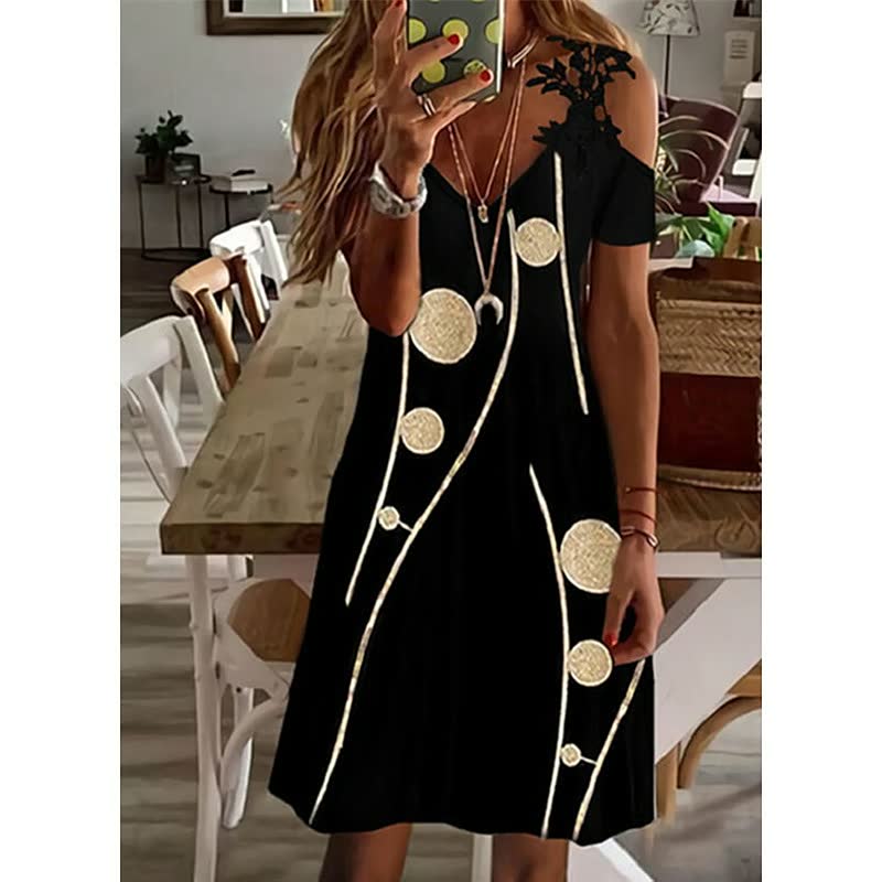 Elegant Flower Dress | Perfect for Any Occasion-Brown-S-State of Style