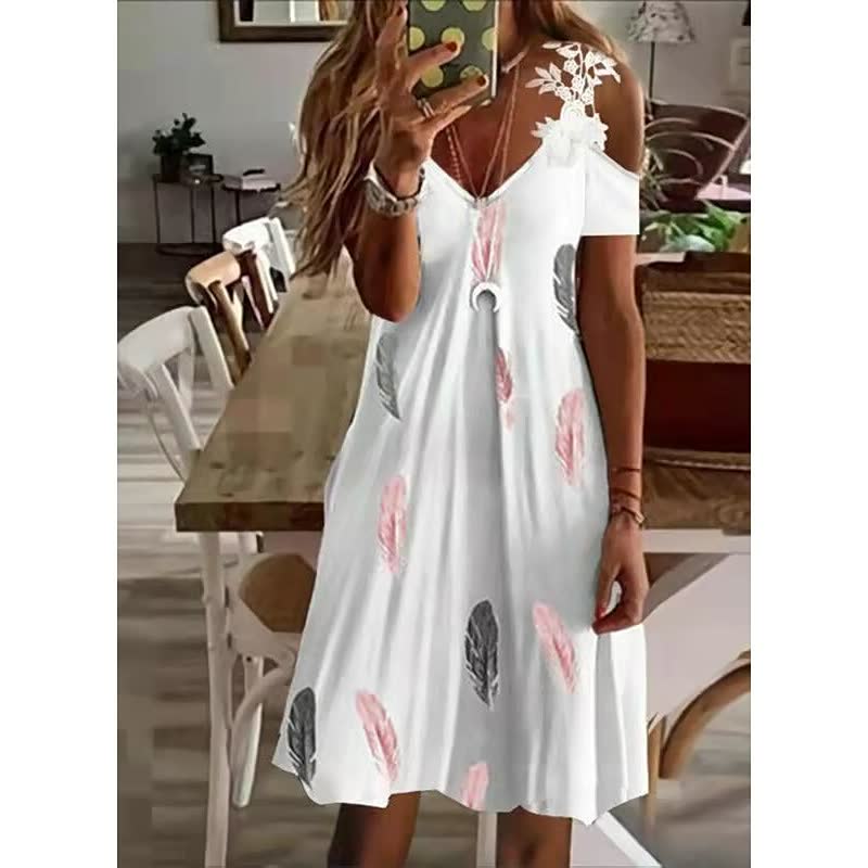 Elegant Flower Dress | Perfect for Any Occasion-Brown-S-State of Style