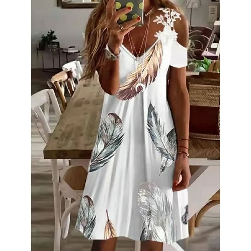Elegant Flower Dress | Perfect for Any Occasion-Brown-S-State of Style