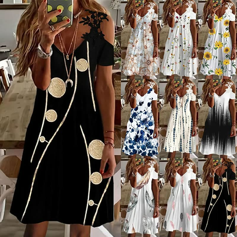 Elegant Flower Dress | Perfect for Any Occasion-Brown-S-State of Style
