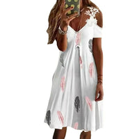 Elegant Flower Dress | Perfect for Any Occasion-Brown-S-State of Style