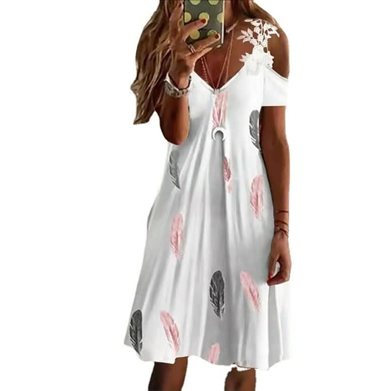 Elegant Flower Dress | Perfect for Any Occasion-Brown-S-State of Style