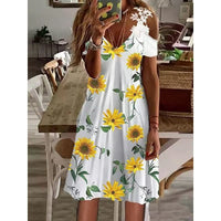 Elegant Flower Dress | Perfect for Any Occasion-Light Yellow-S-State of Style