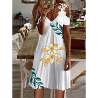 Elegant Flower Dress | Perfect for Any Occasion-White-S-State of Style