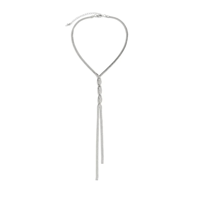 Elegant Long Chain Necklace | Classic Jewellery for Women-Flat Gold-State of Style