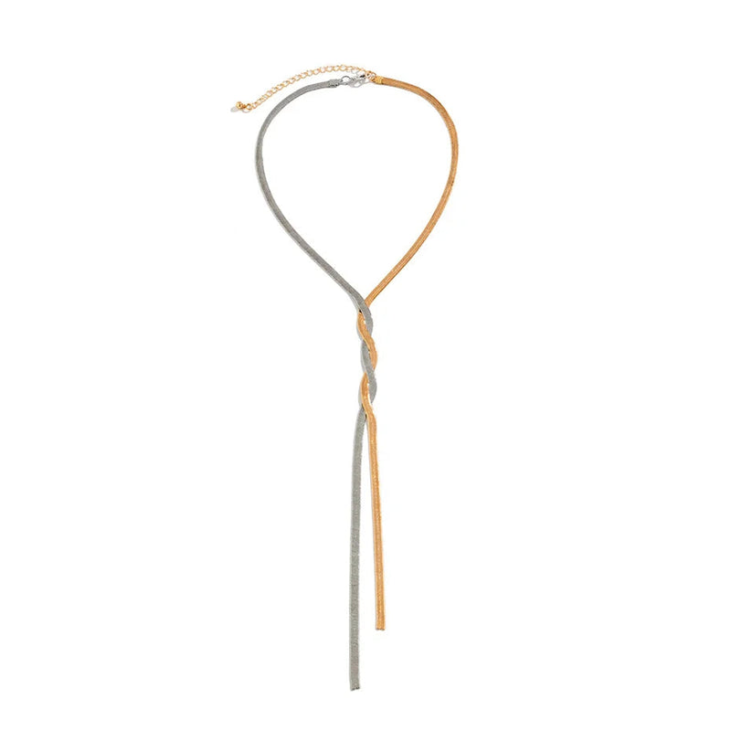Elegant Long Chain Necklace | Classic Jewellery for Women-Flat Gold-State of Style