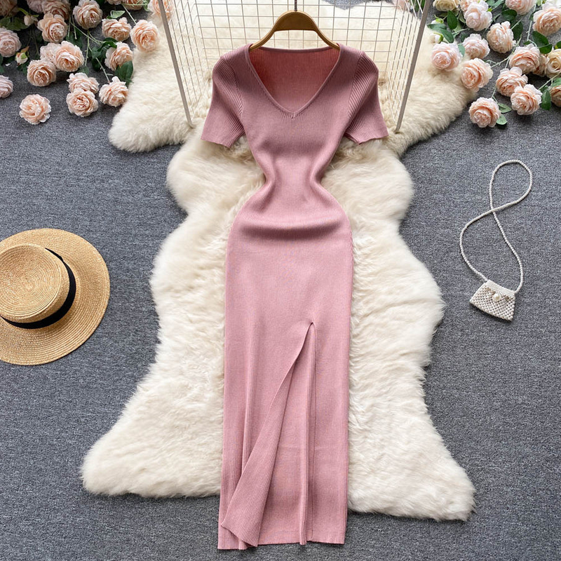 Elegant Long Dress | Comfortable and Stylish-Pink-One Size-State of Style