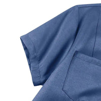 Elegant Maxi Denim Dress for Plus Sizes-Light Blue-S-State of Style