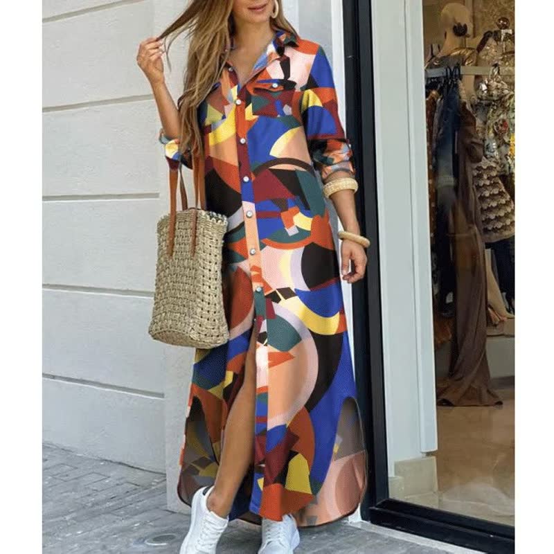 Elegant Maxi Dress | Street Style | Comfortable-Orange-S-State of Style