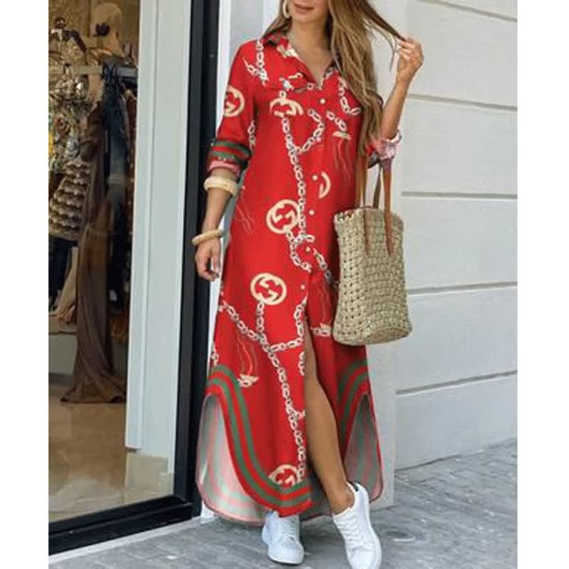 Elegant Maxi Dress | Street Style | Comfortable-Red-S-State of Style