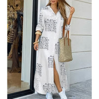 Elegant Maxi Dress | Street Style | Comfortable-White 2-S-State of Style
