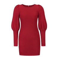 Elegant Off-Shoulder Dress | Flowy and Comfortable-Red-S-State of Style