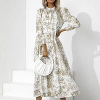 Elegant Pleated Dress | Comfortable & Stylish-Apricot-S-State of Style