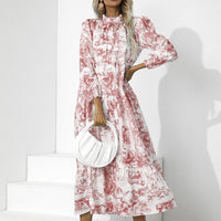 Elegant Pleated Dress | Comfortable & Stylish-Red-S-State of Style
