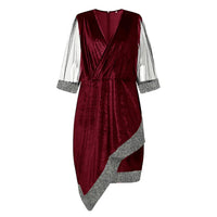 Elegant Plus-Size Party Dress-Green-L-State of Style