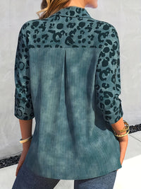 Elegant Plus-Size Spring Shirt for Fashion-Forward Women-Green-2XL-State of Style