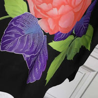 Elegant Plus Size Summer Dress with Batwing Sleeves & Floral Print-Rose-2XL-State of Style