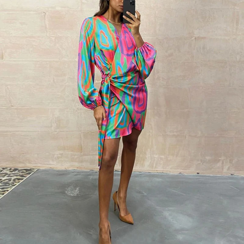 Elegant Printed Summer Dress – Elodie-S-State of Style