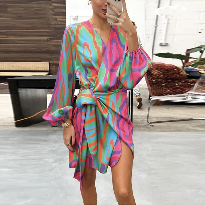 Elegant Printed Summer Dress – Elodie-S-State of Style