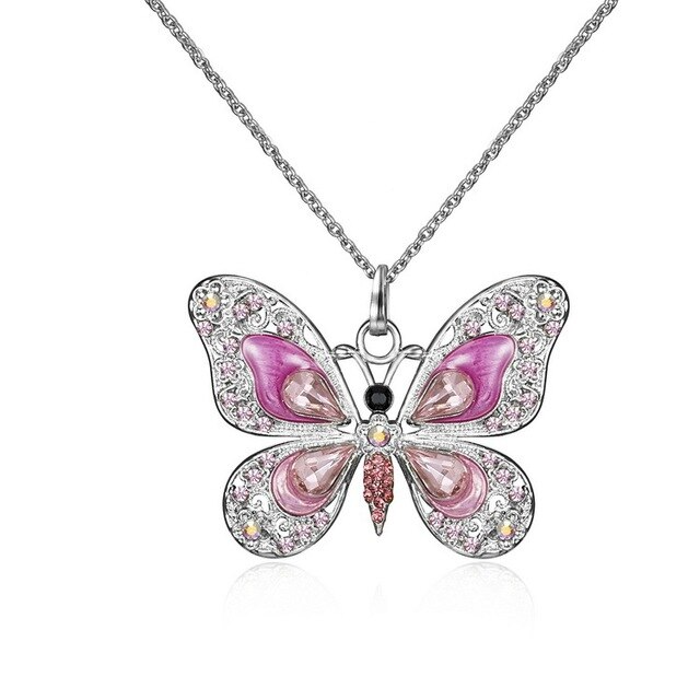 Elegant Sterling Silver Necklace | Women's Jewellery-Pink-State of Style