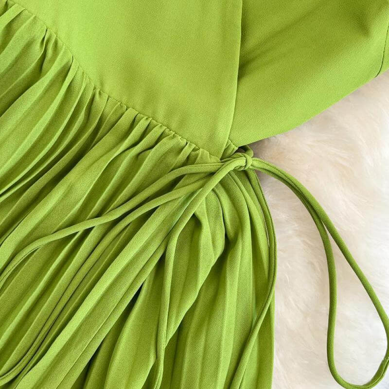 Elegant Summer Dress for Women-Green-S-State of Style