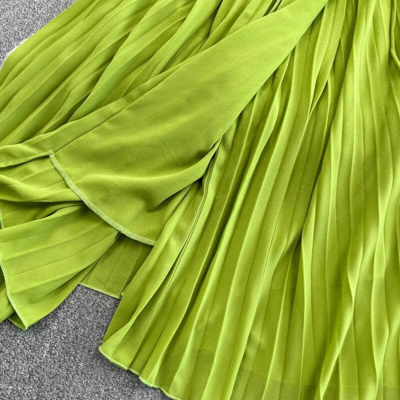 Elegant Summer Dress for Women-Green-S-State of Style