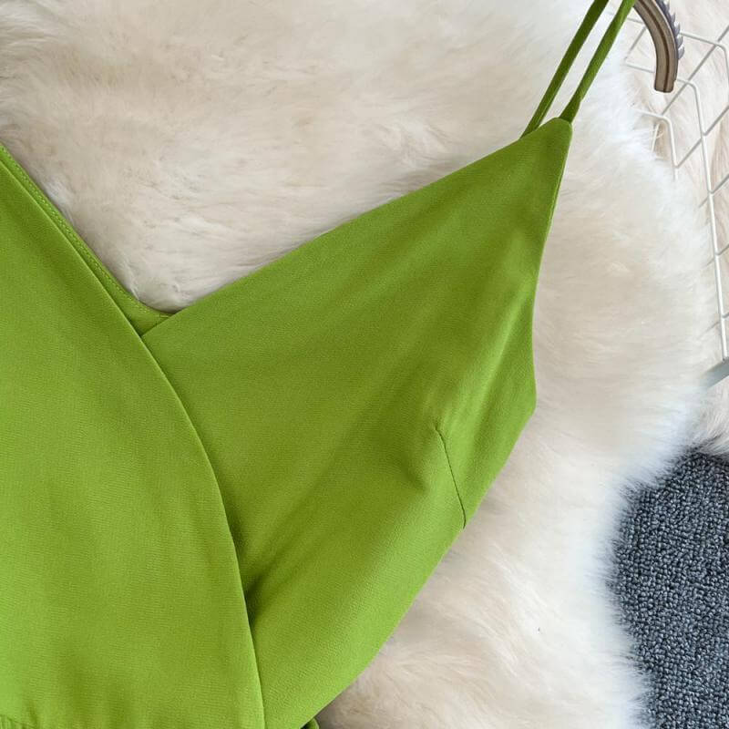 Elegant Summer Dress for Women-Green-S-State of Style