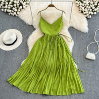 Elegant Summer Dress for Women-Green-S-State of Style