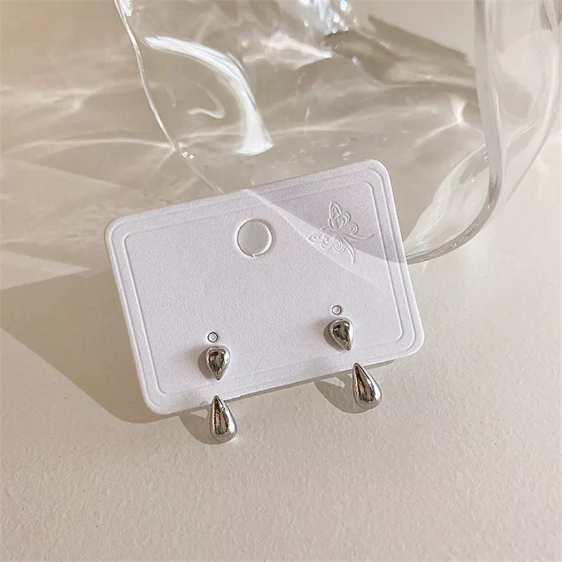 Elegant Teardrop Stud Earrings | Classic Women's Jewellery-GOLD-State of Style