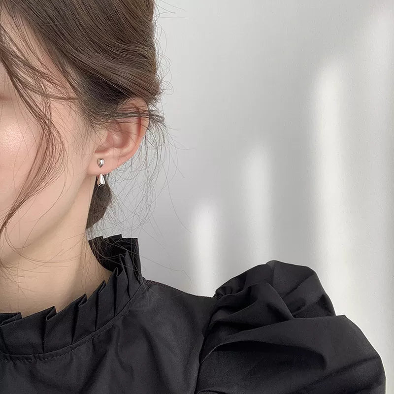 Elegant Teardrop Stud Earrings | Classic Women's Jewellery-GOLD-State of Style
