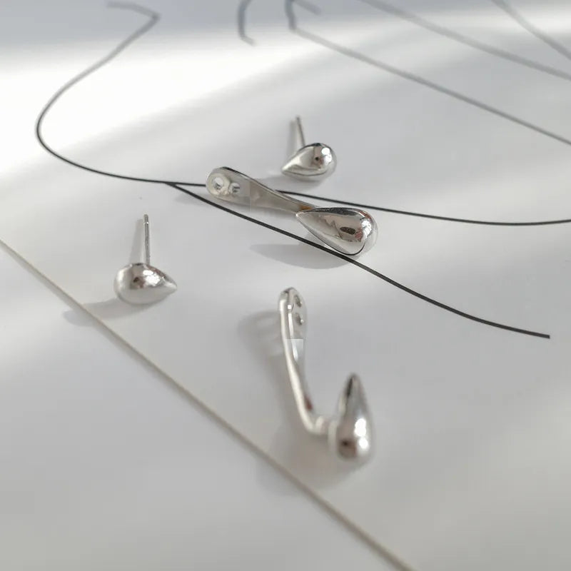 Elegant Teardrop Stud Earrings | Classic Women's Jewellery-GOLD-State of Style
